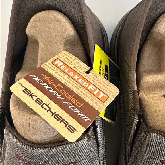 Skechers Men\'s Remaxed Fenick Brown Slip in Shoes Sneakers (204839/BRN) Size 8.5 main image 11